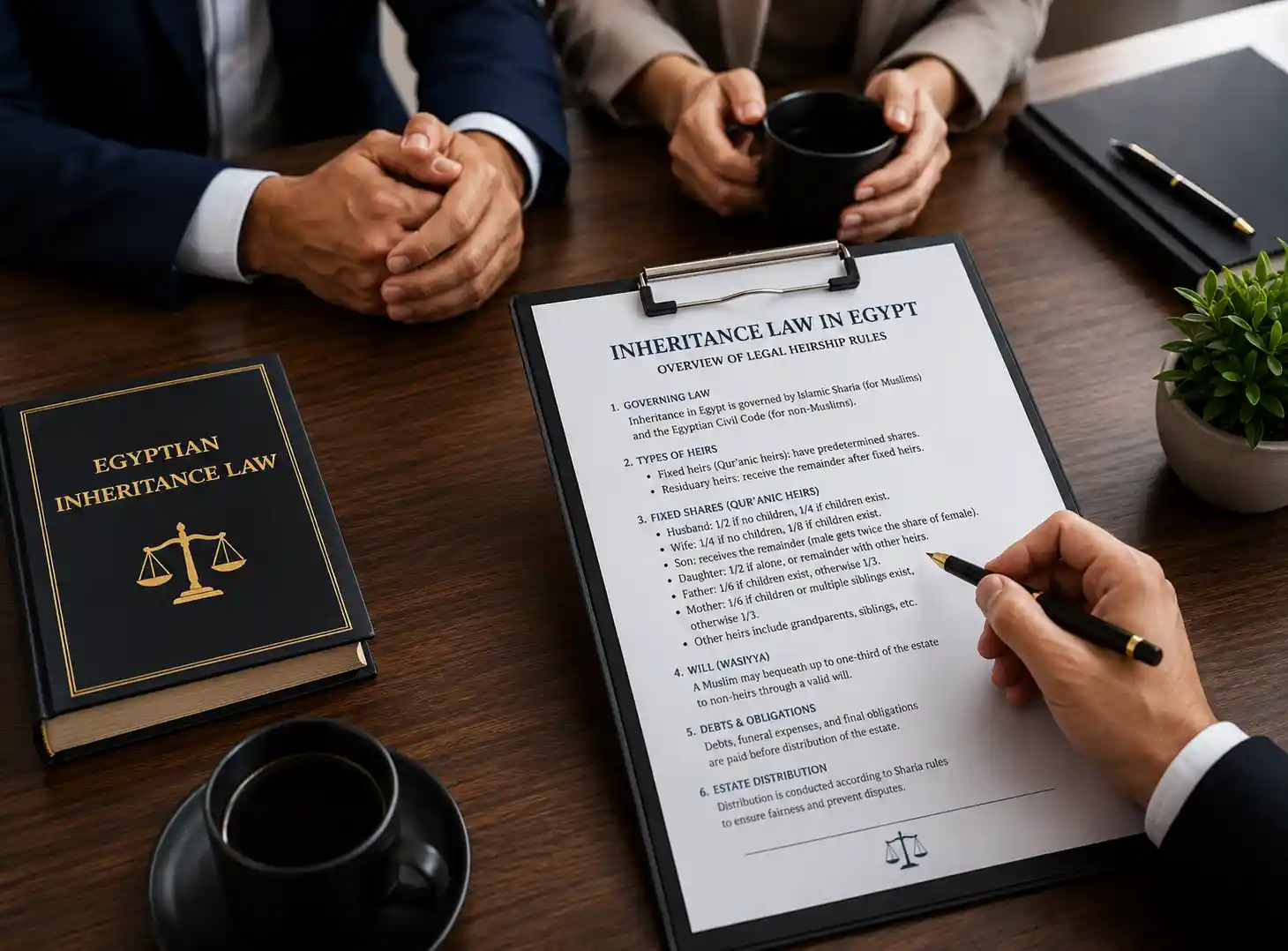 Inheritance Declaration in Egypt for Foreign Heirs with foreign death certificates and certified Arabic translations