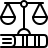 Scales of justice illustration representing Egyptian legal coordination by appropriately qualified lawyers