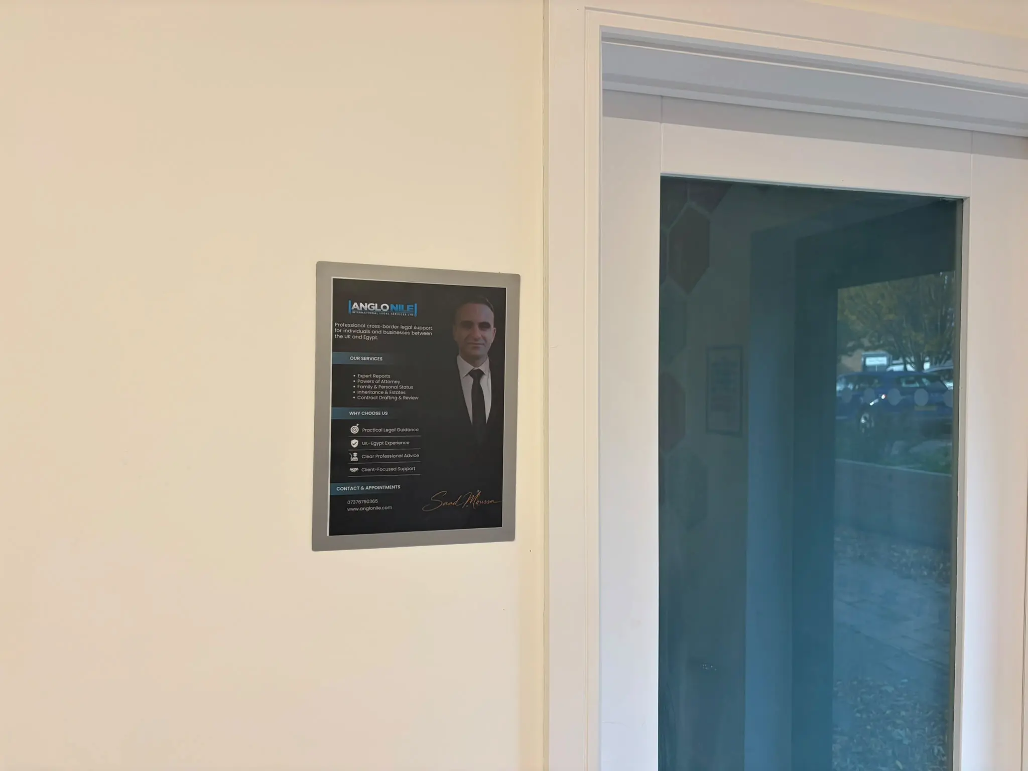 ANGLO–NILE International Legal Services office facilities in Tiverton, Devon